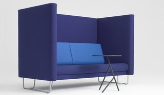 Furniture Focus: Busk + Hertzog - Photo 7 of 9 - The blocky blue Pacific High sofa.