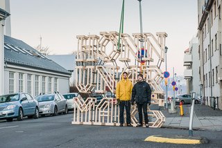 The festival’s branding was well done and well used. Graphic designers Jónas Valtysson and Ármann Agnarsson created large wooden architectural letters spelling out 'HönnunarMars' (Icelandic for DesignMarch). The letters were photographed around Reykjavik to promote the festival and its many events. "In our view, DesignMarch is like an empty canvas set up for the local designers to draw on. We took that quite literally," said the duo behind the design. Photo by: Marino Thorlacius