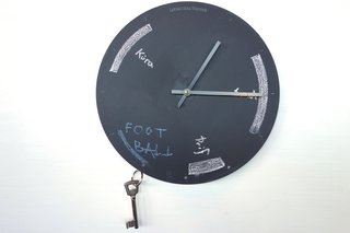 I’ve seen chalkboard clocks before, but never one with magnets built in to keep keys tidy and easy to find. Stefán Pétur Sólveigarson’s Chalkboard Keyclock is a clever accessory to keep the day running smoothly. Especially if your home is space-limited and you need everything in it to pull double duty. This clock and another with a minimalist wood face are hand routered by the designer and lasercut. They will start appearing in Reykjavik shops in April. Photo by: Tiffany Orvet