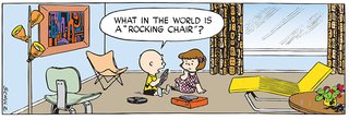 Iconic Furniture Cameos on Charles Schulz's Peanuts - Photo 1 of 1 - Detail of March 1, 1953 strip. Photo copyright 1953 Peanuts Worldwide LLC.