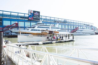 The sea vessel Manhattan resembles a 1920’s commuter yacht.
