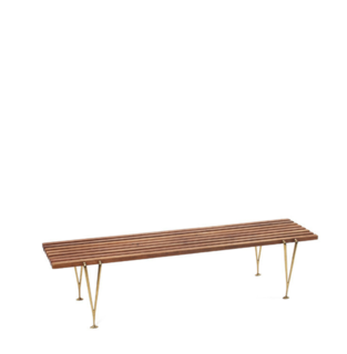 Hugh Acton's Suspended 50-inch bench is an especially meaningful furniture piece for Nora's co-owners.