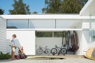 The family are avid fans of watersports of all stripes: "Windsurfing and the stand-up paddling board—the beach is right outside," says Henrik. "It’s a fun house."