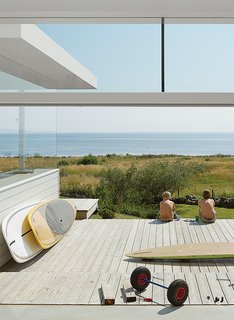 "There is a lot of glass so you can enjoy the view and the outdoor lifestyle even inside," Henrik explains. "You live in the middle of the weather somehow. It’s a really harsh environment, as you have these southwesterly winds blowing through the house. But it is really beautiful as well."