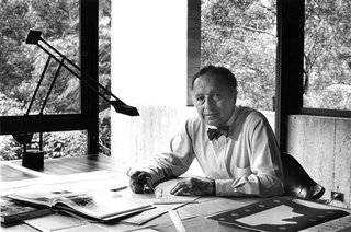 Harry Seidler at his house in Killara, Sydney. Photo © David Moore