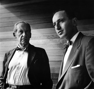 With Walter Gropius in Julian Rose House, Sydney, 1954. Photo © Max Dupain