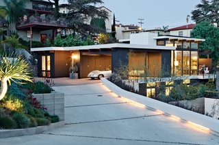 The First LEED Gold-Certified Family Home in San Diego - Photo 4 of 13 - The flat roof of the Nakhshabs’ energy-efficient home is topped with photo-voltaic panels. It is the first single-family LEED Gold–certified residence in San Diego.