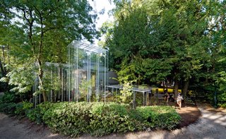 Junya Ishigami’s Greenhouses at the Japanese Pavilion of the 2008 Venice Architecture Biennale celebrated architecture and landscape equally. Photo by Iwan Baan