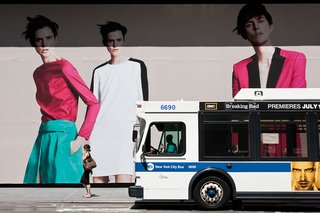 Photography Focus: Natan Dvir - Photo 3 of 8 - New York City ad and passing bus.