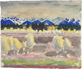 An early work on paper by Le Corbusier shows his fascination with landscapes. (Charles-Edouard Jeanneret). (French, born Switzerland. 1887-1965). Blue mountains. 1910. Pencil, watercolor, black ink on paper. 6 3/8 x 7 11/16" (16.2 x 19.5 cm) Foundation Le Corbusier, Paris. © 2013 Artists Rights Society (ARS), New York / ADAGP, Paris / FLC" /pThe comprehensive exhibit follows the trajectory of Le Corbusier’s work through various interpretations of landscape. Pulling from MoMA’s own collection, a hefty loan from the Le Corbusier Foundation, and architectural photography by Richard Pare, MoMA visitors can walk through a chronological atlas of the travel influencing Le Corbusier’s work set against colored walls selected from the color palette he favored throughout his career./p dwell-photo photoId="6133556695692718080" caption="The home Le Corbusier (Charles-Édouard Jeanneret) built for his parents and his first work as an independent architect. (French, born Switzerland. 1887-1965). Villa Jeanneret-Perret, La Chaux-de-Fonds. 1912. Photograph. 2012. © 2013 Artists Rights Society (ARS), New York/ADAGP, Paris/FLC. Photo © Richard Pare" /pThe recreated interiors from four of Corbusier’s buildings were a big highlight for us. Corbusier saw houses as "machines to view landscapes," and the rooms offer an intimate look at his vision for domestic settings. The recreation of Le Corbusier’s very own Cabanon is another highlight – the only project he built for himself, he foretold his future when he proclaimed in 1952, "I feel so well in my Cabanon, that, without a doubt, I will end my life here."/p dwell-photo photoId="6133556698322657280" caption="Le Corbusier (Charles-Edouard Jeanneret) was a leader in Purism, a movement toward clear forms indicative of the modern age. (French, born Switzerland. 1887-1965). Nature morte (Still life). 1920. Oil on canvas. 31 7/8 x 39 1/4" (80.9 x 99.7 cm). The Museum of Modern Art, New York. Van Gogh Purchase Fund, 1937. © 2013 Artists Rights Society (ARS), New York / ADAGP, Paris / FLC