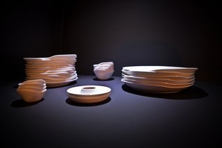 Trained in the fine arts in Turkey and having worked for some time in Milan at the Fiat Advanced Design Concept Lab, Tamer Nakışçı of Studio/Nakisci presented his Relax tableware that generates a textural pattern when stacked. He also works across a broad range of design types from product design, conceptual projects and interactive installations to interior design and has earned him the Red Dot and iF product design Awards.