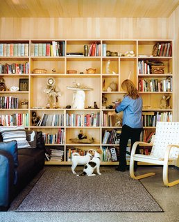 Kamil aimed to capture every detail like this beautiful bookshelf designed by Architects Mayer Sattler-Smith.