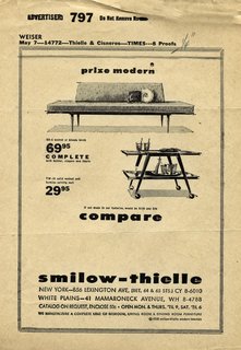 Mid-Century Designer Focus: Mel Smilow - Photo 4 of 7 - A Smilow-Thielle advertisement appeared weekly on page three of the New York Times in the 1960s through early 1970s. Photo courtesy of the Smilow Family.