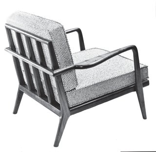 Mid-Century Designer Focus: Mel Smilow - Photo 5 of 7 - The WAC-33 Rail Back lounge chair featured removable cushion covers to enhance longevity. Reupholstering is expensive, so Smilow- Thielle designed covers to allow consumers to easily refresh the piece. Photo courtesy of the Smilow Family.