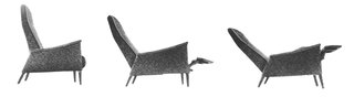 Mid-Century Designer Focus: Mel Smilow - Photo 7 of 7 - "This is the lightest-looking and least cumbersome recliner on the market today," the Smilow-Thielle partners wrote about the WAC-Recliner in their 1969 sales manual. The leg structure was an integral part of the hardwood frame and so did not need screw-in legs. Photo courtesy of the Smilow Family.