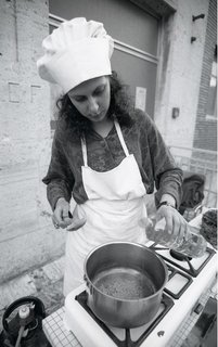 For his contribution to do it, Thai artist Rikrit Tiravanija includes a recipe for a spicy paste. The above image and demonstration come from the vast archives maintained by ICI.