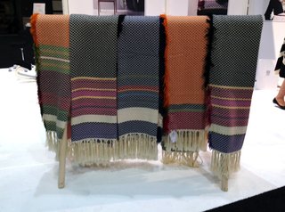 Norway Represents at 2013 Dwell on Design - Photo 3 of 8 - The Bunad blanket by Mandal Veveri features color ways based on Norwegian folk costumes from the 18th and 19th centuries.