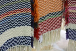 Norway Represents at 2013 Dwell on Design - Photo 4 of 8 - We love the rich color ways of the Bunad blankets from Mandal Veveri. Dwell on Design attendees can win one--follow @InsideNorway on Twitter for more info!
