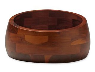 Donald Strum: Behind Great Product Design - Photo 4 of 5 - This Salad Bowl is made from acacia wood. The Graves office wanted to up the level of materials used in this collection, but found that instead of getting jcpenney's Chinese manufacturers to work with American woods, it was far better to design them in woods native to China.