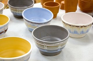 Sofia Design Week 2013: The Balkan Date - Photo 7 of 12 - Studio Odd Matter introduced their 'Holiday Eyes' tableware collection during Sofia Design Week 2013 featuring designs inspired by traditional Bulgarian ceramics and the 'slip trailing technique' created by local artisans. As two designers living abroad, Odd Matter's team of Els Woldhek and Georgi Manassiev view these pieces as being a link to their respective home countries as well as creating an opportunity to celebrate everyday objects with fresh eyes. Photo courtesy of Odd Matter and Sofia Design Week.