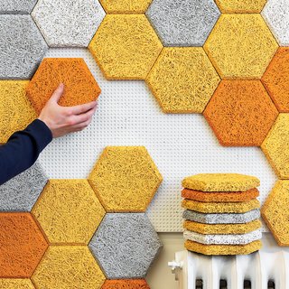 How to Use Modern Home Decor in Unexpected Ways - Photo 1 of 9 - BAUX Acoustic WoodWool Panels & Tiles are made from wood wool, cement, and water—and are recyclable and eco-friendly. 