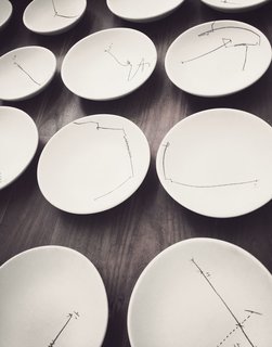 10,000 Bones Cover the Walls of this Mexico Restaurant - Photo 5 of 9 - Cadena designed all the dishes, covering them with abstract, hand-drawn patterns inspired by his grandma's silverware.
