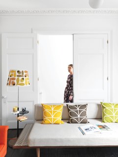 Textile designer Orla Kiely’s renovated London Terrace House is punctuated by her distinctive palette and motifs.