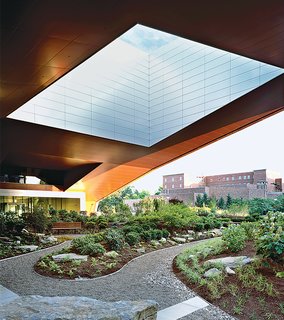 A Peaceful Plaza Basks Beneath This Giant, Futuristic Oculus - Photo 1 of 1 -