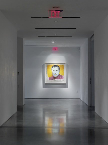 It’s often been said that after Warhol created this print of Nixon, the notoriously petty leader requested Warhol be audited for several years to come.<br><br>Credit Stefan Altenburger, Courtesy The Brant Foundation
