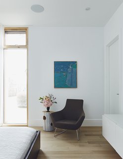 The home’s built-in technology includes speakers by Current Audio installed in the ceiling in Valentine’s room.