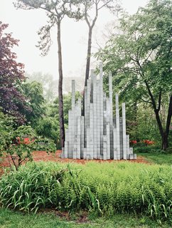 Site-specific installations dot the landscape, like a Sol LeWitt—one of the last he made before his death in 2007.