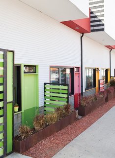 Perez’s son, Adrian, also helped his dad with the multicolored doors.