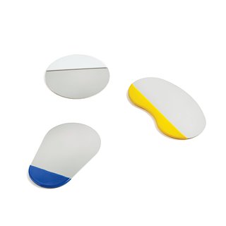 Available in three shapes, the handheld, stainless-steel Utility Mirror Pocket by Visibility for Good Thing is polished to a reflective finish then given a colorful, industrial rubber tool grip. Check out more picture-perfect mirrors here.