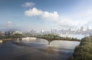Among the studio’s most recent proposals is Garden Bridge, a new pedestrian structure across London’s Thames River. The floating garden aims to add a new kind of public space to the city fabric and extends London’s rich horticultural heritage.