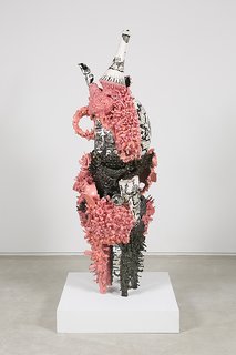 Francesca DiMattio, Fetish Sculpture, 2015, glaze on porcelain and stoneware.
