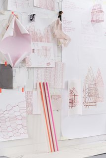 Designer Louise Campbell Featured at Imm Cologne - Photo 5 of 7 - The working color palettes are hues of pinks but Campbell is musing about introducing blues and indigos.