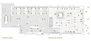 Makeshift Society's Eastward Expansion - Photo 2 of 3 - A floor plan shows an example of the space's configuration.