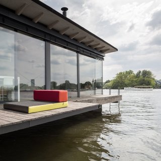In Berlin, Germany, brothers Chris and Oliver Laugsch bought a one-of-a-kind house boat for their vacation rental company, Welcome Beyond. Initially built as a home by a Dutch designer, the Modern House Boat is a three-room, 645-square-foot floating hotel. Instead of crisp sheets and room service, they offer a stellar city view and blissful peace and quiet.