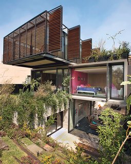 A Sublime Indoor/Outdoor Retreat in Mexico City - Photo 1 of 5 - Architect Yuri Zagorin Alazraki’s refined home in Mexico City is oriented as a series of stacked boxes.