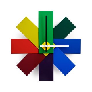 Color Me Mad! - Photo 13 of 31 - The colorful Watch Me Wall Clock was designed with creative people in mind. Inspired by a fanned color swatch, the clock has a decidedly cheerful disposition.