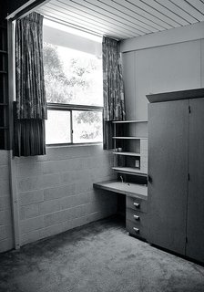 Norelius and Green kept the built-ins in the bedrooms.