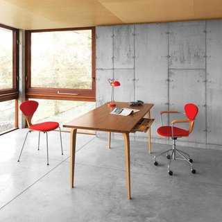 A Cherner Chair Retrospective - Photo 14 of 23 - From the The Cherner Chair Company comes these two equisitely-crafted pieces: the Cherner Studio Task Chair ($1049) and the Cherner Studio Desk ($1999 to $2229). In addition to a wide variety of woods, the chair comes in an armless version while the table comes in two different sizes (48 or 60 inches wide).