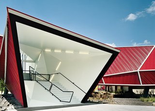 Commissioned by Nestlé to build a ramp to give children a look inside its factory near Toluca, Rojkind convinced the company to add a chocolate museum—Mexico’s first—to the brief.