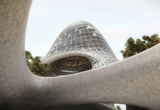 Invited to participate in a design competition for a monument celebrating 200 years of Mexican independence in 2010, the firm responded with a futuristic proposal for 5,000 affordable apartments on Mexico City’s Paseo de la Reforma as a commentary on the project’s cost.