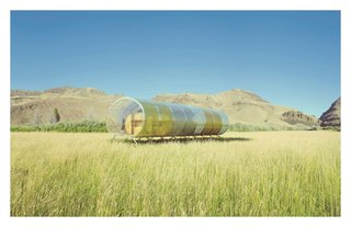 Why Your Next Prefab May Be by a World-Famous Designer - Photo 5 of 8 - Home by SelgasCano with HelloeverythingReminiscent of the Spanish architecture firm’s recent Serpentine Pavilion design, Home is a cylindrical structure enclosed by transparent, colorfully tinted walls. These fully operable curved panels open on the roof and along the sides to expose the interior to the open air.