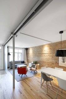 Blocked in on Two Sides, a Renovation Opens a Quebec Apartment to Tons of Natural Light - Photo 2 of 8 -