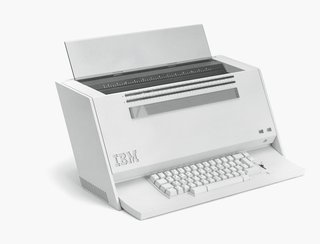 Only Richard Sapper Could Turn the Hairdryer Into a Masterpiece - Photo 1 of 6 - IBM Upright Typewriter Prototype, IBM, 1981.