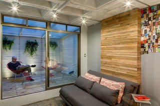 This Retro Apartment Is Finally the Good Kind of Funky - Photo 7 of 7 - Likewise, the newly added guest suite looks out onto an enclosed terrace. 