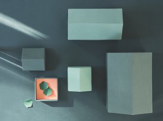 From Denmark to Nepal—Masters of Their Crafts Unite - Photo 7 of 8 - Note Design Studio's Modern Houses and Traditional Houses are architectural boxes that are constructed of cotton shells and paper lining. They're available in a range of hues and come in sets of three or four. 
