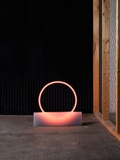 A smaller lighting piece from Sabine Marcelis’s VOIE light series #1. 